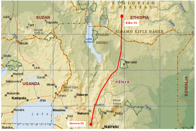 Ethio Kenya Map 